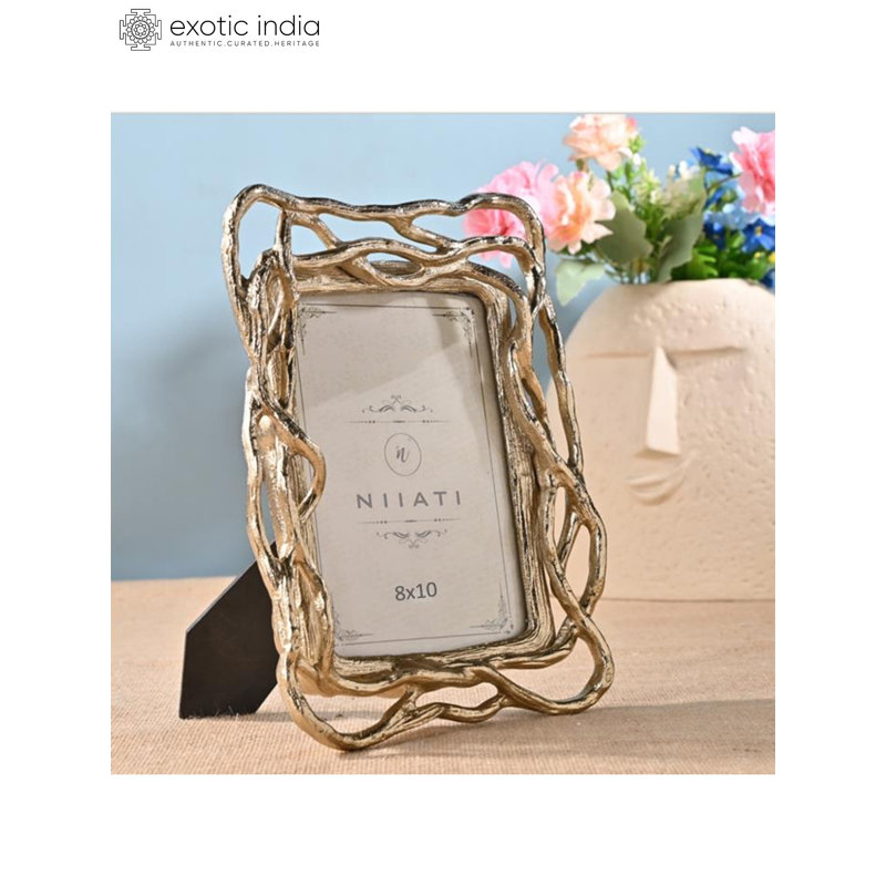 Cadre photo 13 "avec branches en aluminium | Décoration intérieure 