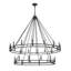 Geiser 28 Light Chandelier in Matte Black