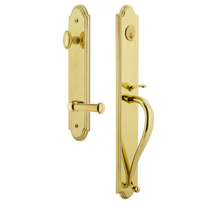 Complete Inactive Arc Dummy Handleset with Georgetown Lever and Rosette