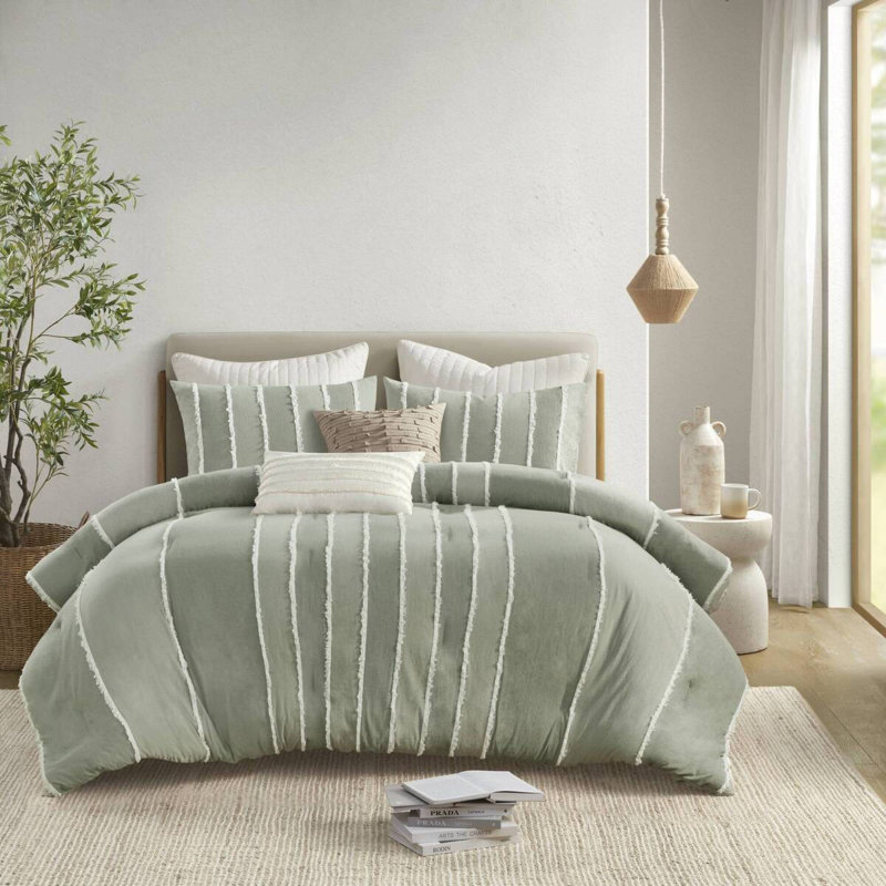 Ensemble d'édredon en coton Sage
