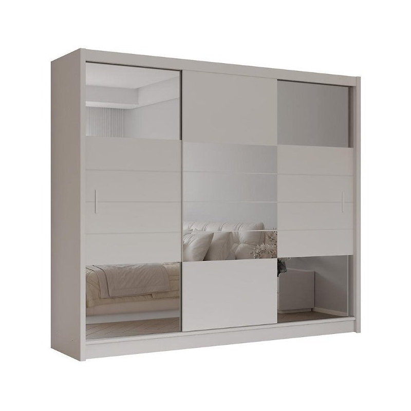 Manufactured Wood Wardrobe, Beige
