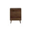 Commode 3 tiroirs, commode garde-robe moderne, armoire de rangement en bois, armoire de rangement pour commode, convenant au salon, à la chambre à coucher, au couloir (noyer)