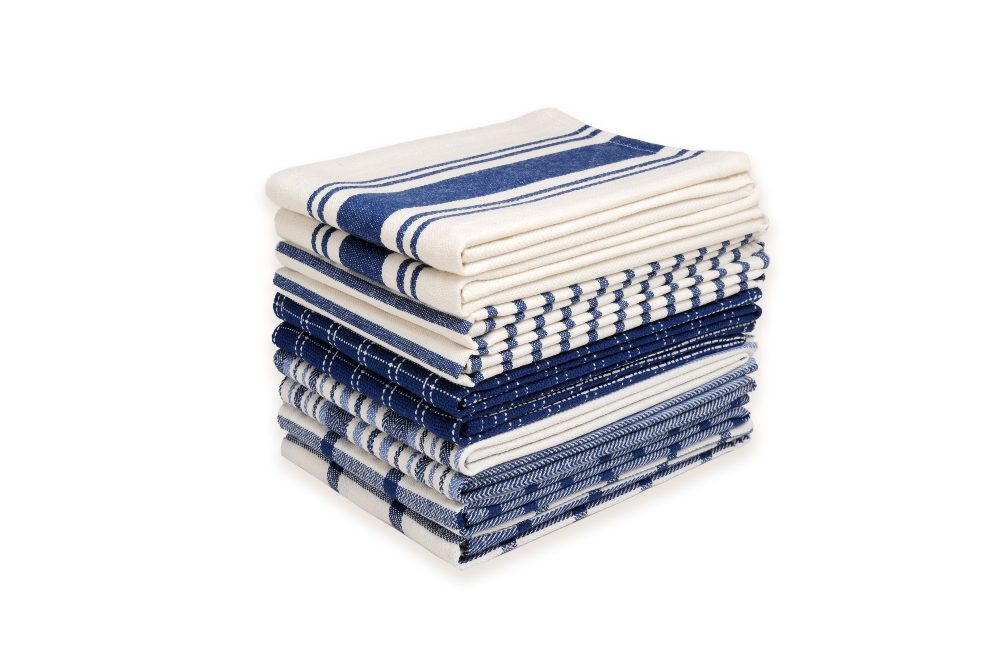 Gracie Oaks Dan River 10 Pack Cotton Flat Assorted Kitchen Towels & Reviews | Wayfair