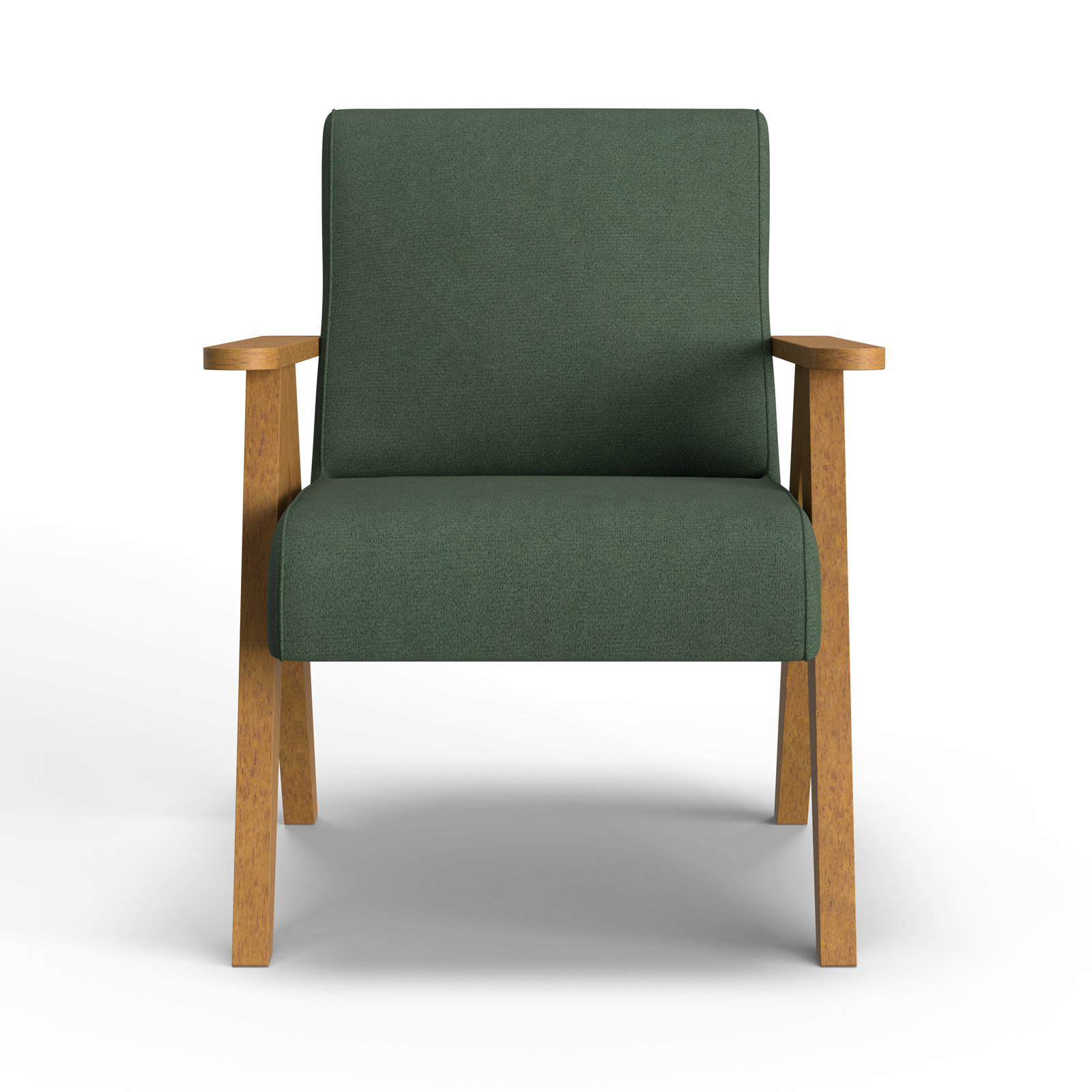 Luna Upholstered Accent Chair, Honey Birch, Pine