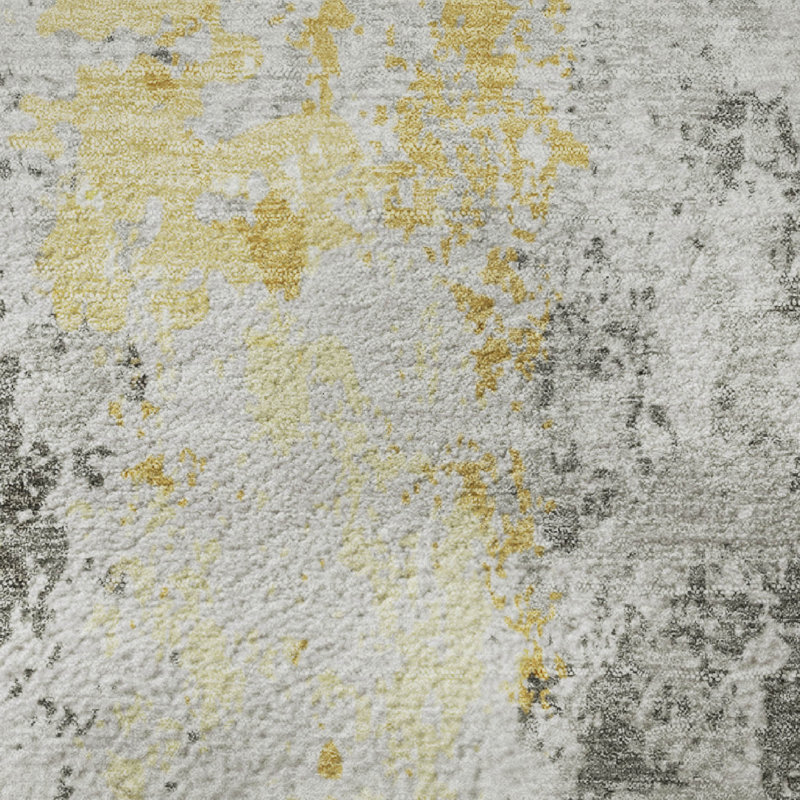 Premium Machine Washable Stallings AMF1848 Abstract Rug, Runner 2'3" x 7'6"