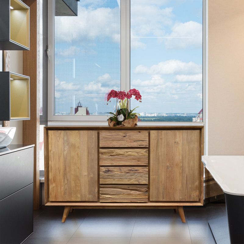 Solid Wood Freestanding Bathroom Cabinet