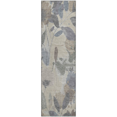 Premium Machine Washable Harjo AMF1549 Floral Rug