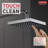 Universal Showering Components Square Single-Spray Rain Shower Head, Rainfall Shower Head 2.5 GPM-17395127