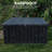 IYofe Water Resistant Metal Lockable Deck Box in Black-98705635