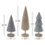 Modern Tabletop Pine Tree (Set of 6)