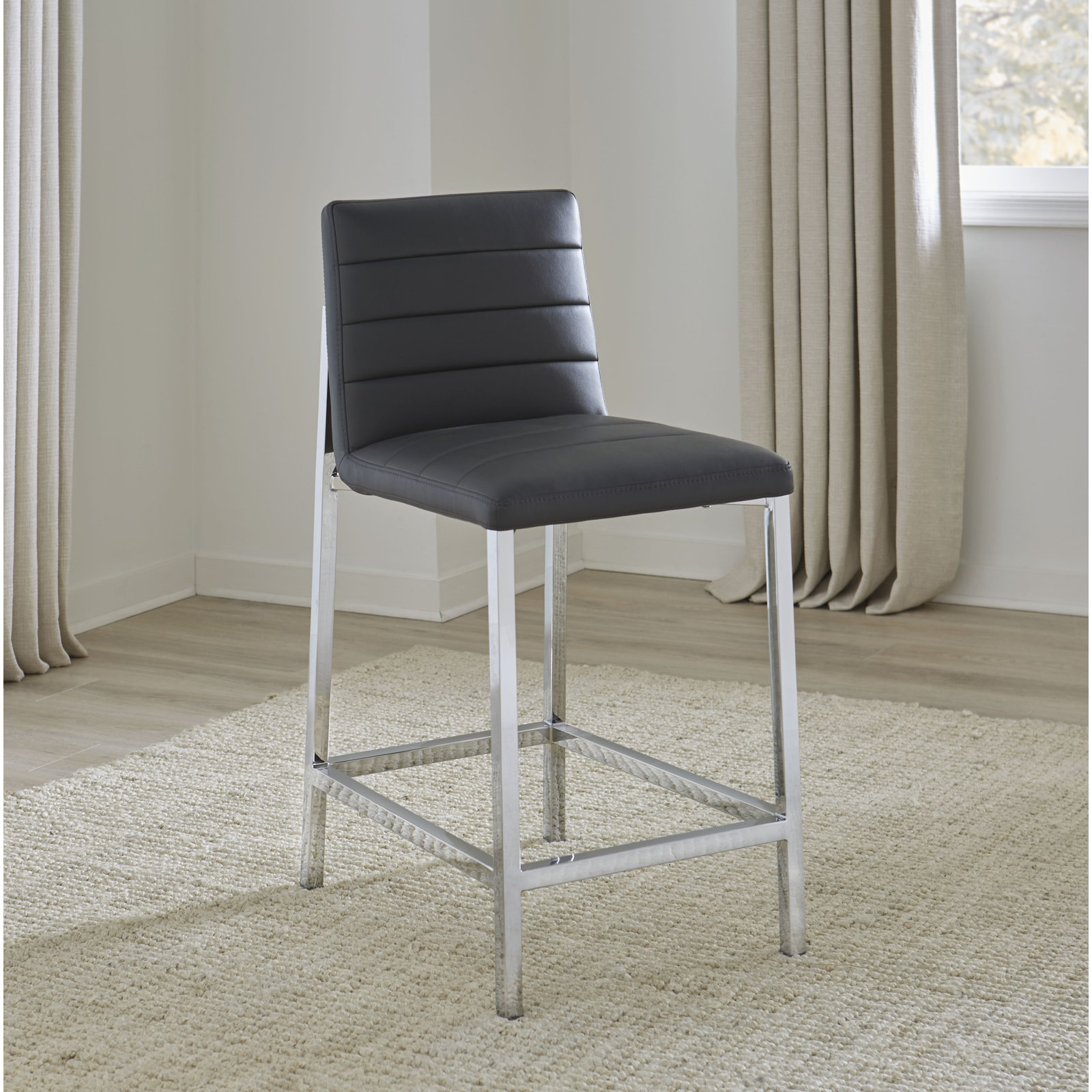 Misa Bar and Counter Stool, Bar Stool (30" Seat Height), Cobalt