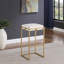 Tabouret de bar carré en tissu de chenille (ensemble de 2)-1179424953