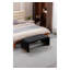 Repose-pieds rembourré en tissu Dant Boucle-1732949820