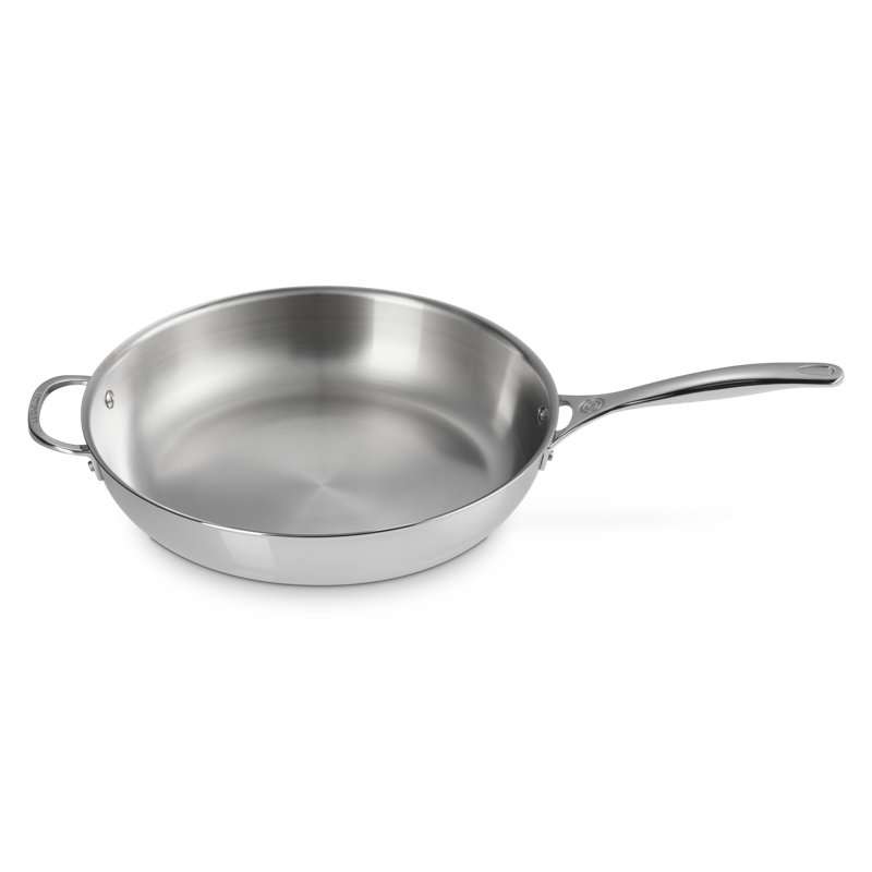 Le Creuset Stainless Steel Deep Fry Pan, 12.5" Diameter