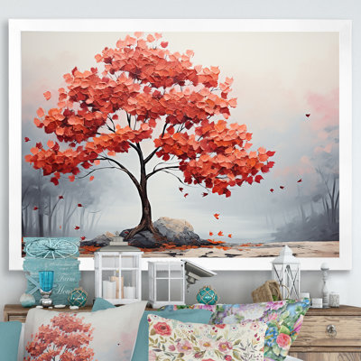 Fiery Red Maple Tree - Art mural érable