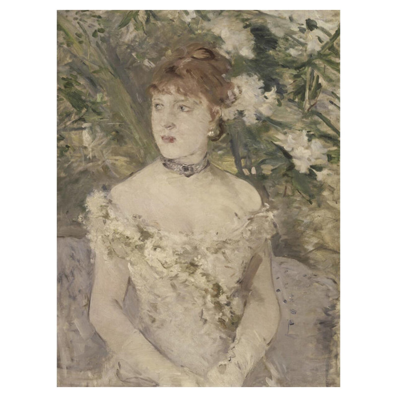 «Young Girl in a Ball Gown» par Berthe Morisot - Impression giclée, H 40 po x l 32 po