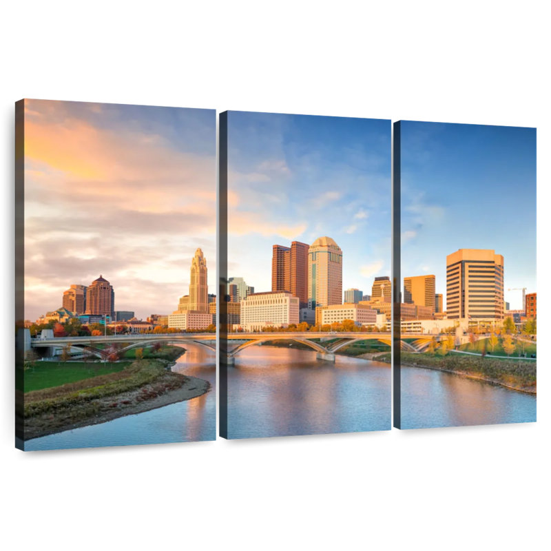 Nicci Columbus Sunset, 28" H x 45" W