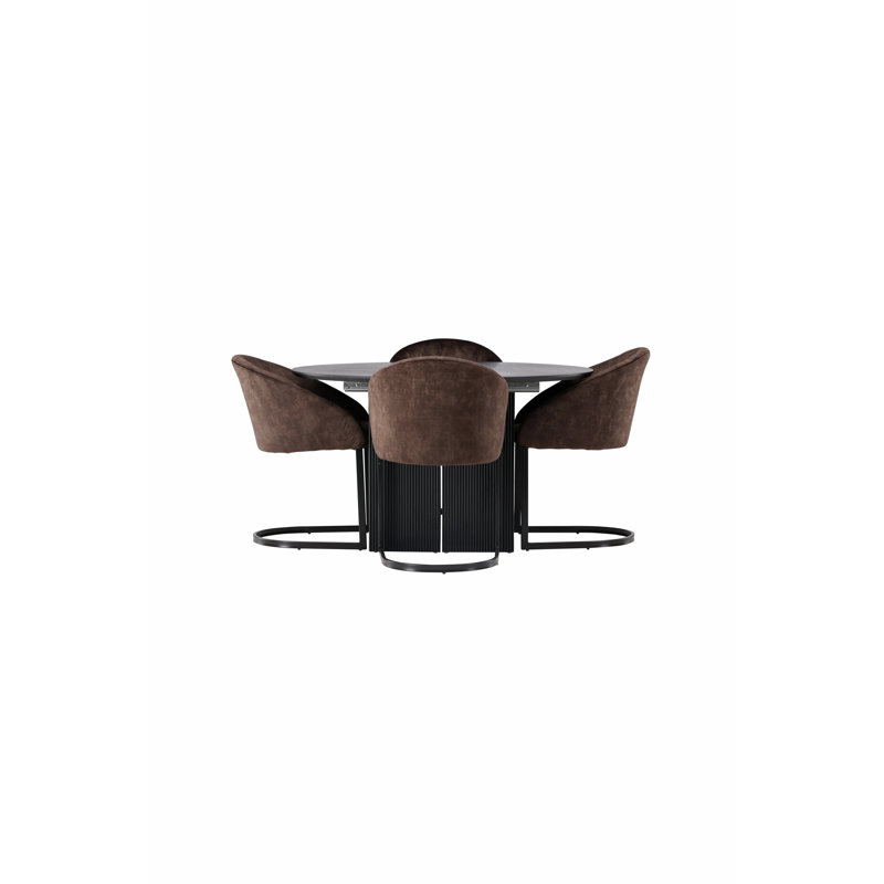Azaryia 4 - Person Dining Set