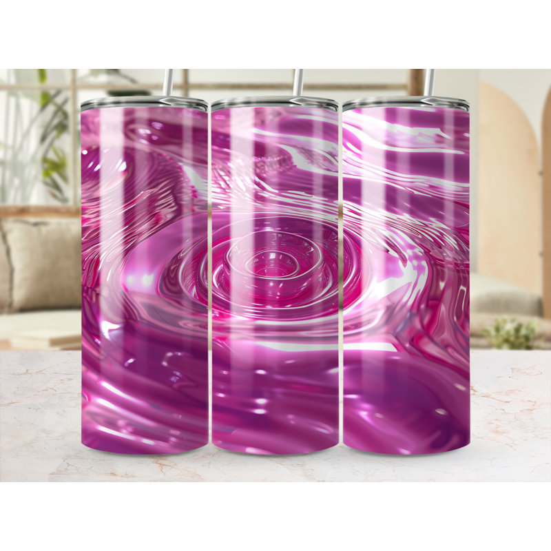 Choose Handmade Tumblers 591ml Vacuum Insulated Stainless Steel (18/8) Travel Tumbler with Straw