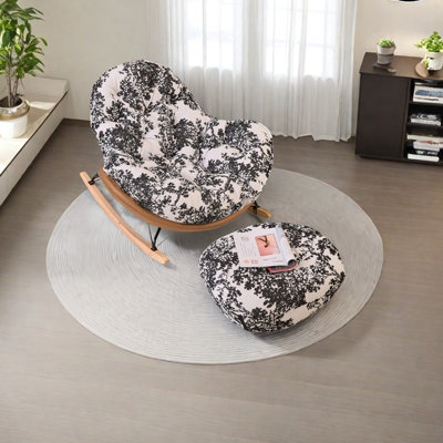 Chaise berçante ergonomique en chenille