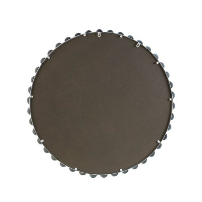 Beaded Round Wall Mirror