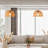 Petit luminaire suspendu 1 lumière Boho Rattan Dome