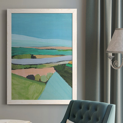 Aynura Bright Coloured Countryside I - Cadre photo unique, reproduction sur toile