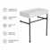 30" Bathroom Console Sink With Overflow,Ceramic Console Sink White Basin Black Legs
