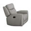 Canapé Cobe, fauteuil inclinable manuel, 41 po, bois massif, cuir fleur-101759031