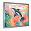 «Aquatic Elegance Dolphin Impression», art mural dauphin animaux-601125752-601125753