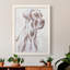 «Sitting Dog IV», peinture sur toile encadrée-1747357343-1747357312