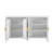 57.5" Modern Fluted Stripe Sideboard Cabinet With 4 Doors-1703261730