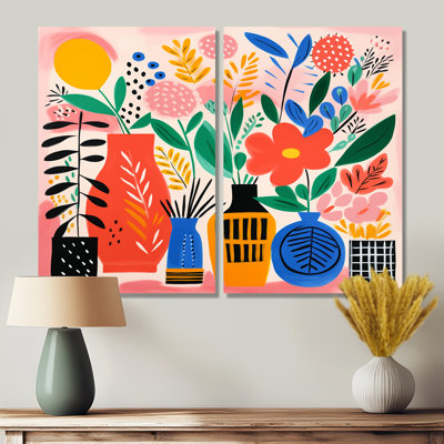 Bouquet de fleurs style Henri Matisse II - décoration murale traditionnelle