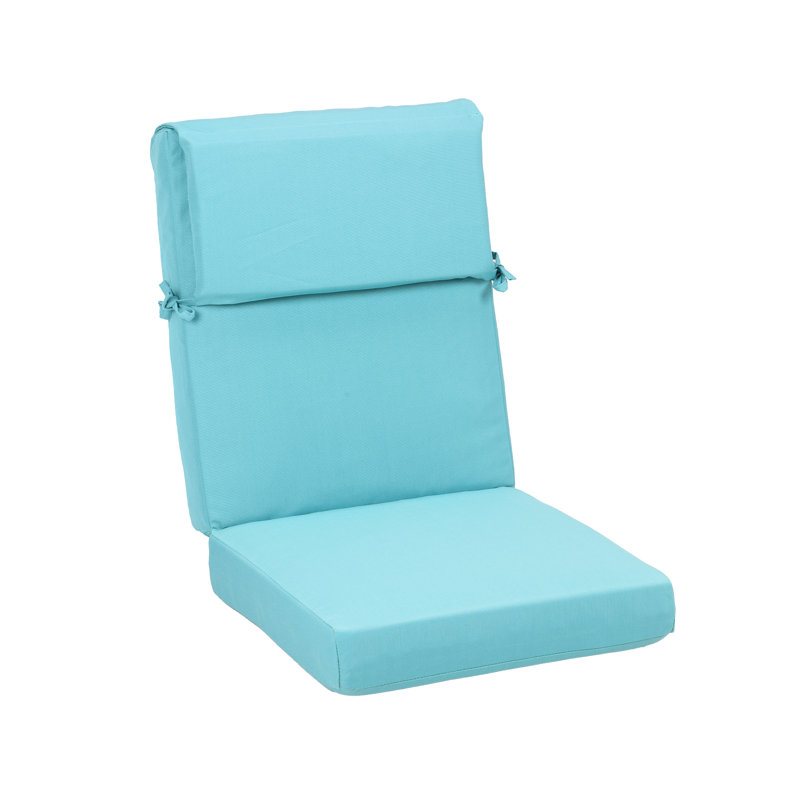 20 x 20 Inch Outdoor Rocking Chair Cushion Set, Blue