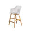 Choice Chair Indoor and Counter Four Teak Legs Base with Upholstery Cover Set (Cane-line Ambience Seat-Back Cover)-1678028886