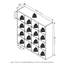 Barsaga 147.19cm H x 146.81cm W Bookcase