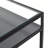 Bayline Glass Top Metal Base Writing Desk