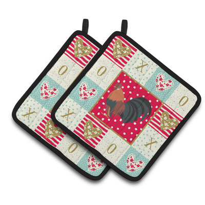 Ensemble de cuisinier poignée 2 pièces caroline trésors néerlandais bantam love