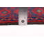 Tapis noir et rouge Teimani 3 pi 2 po x 6 pi 6 po