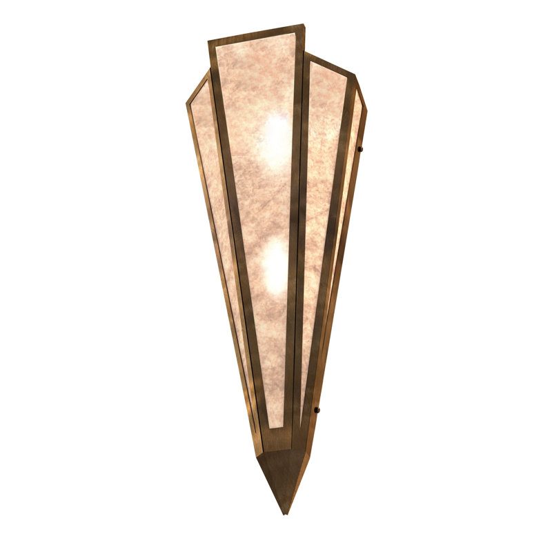 Brum 2 - Light Flush Mounted Sconce, Antique Copper