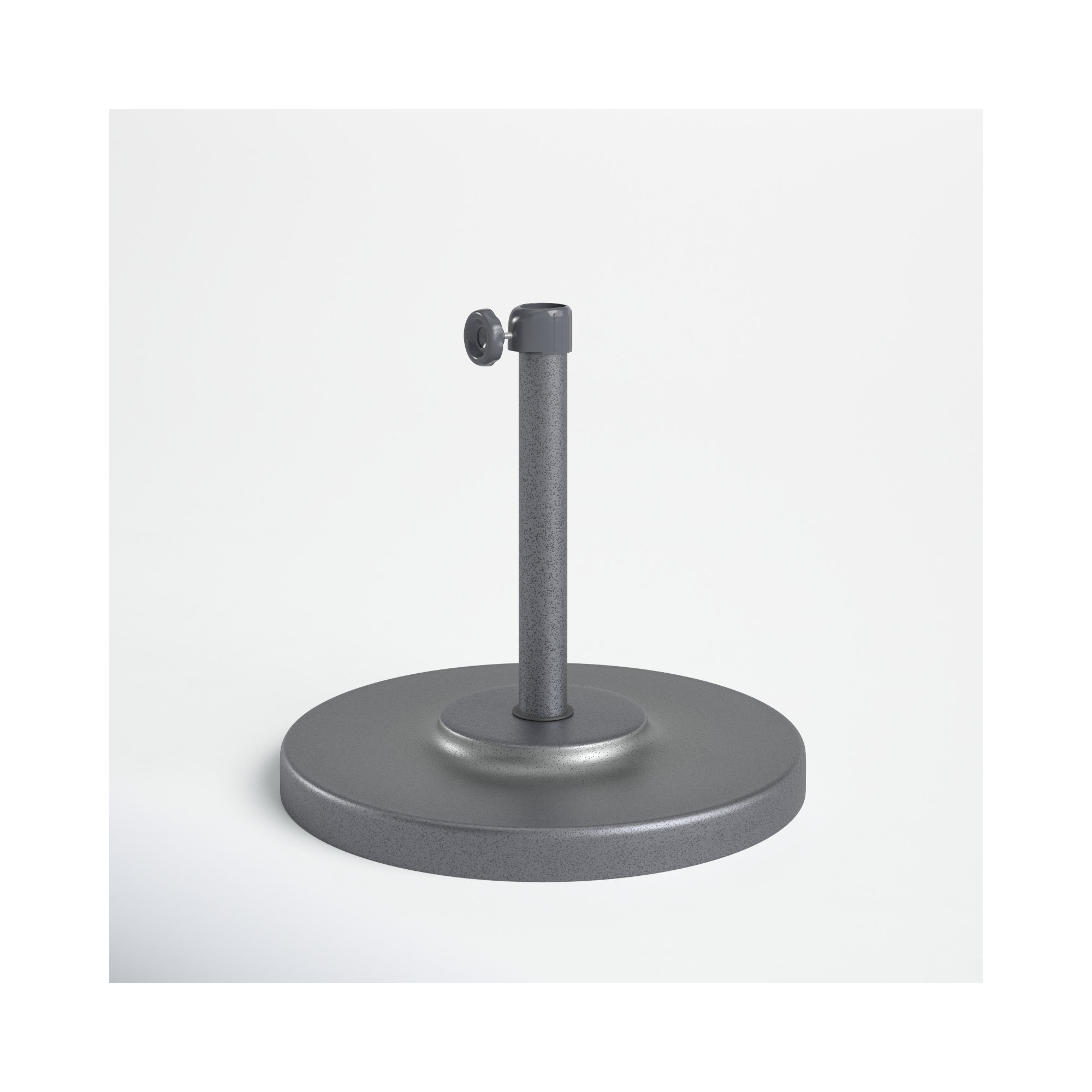 Harmonee Metal Free Standing Umbrella Base, Hammertone Gray