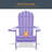 Thornfeldt HIPS Weather-Resistant Folding Adirondack Chair-907678573