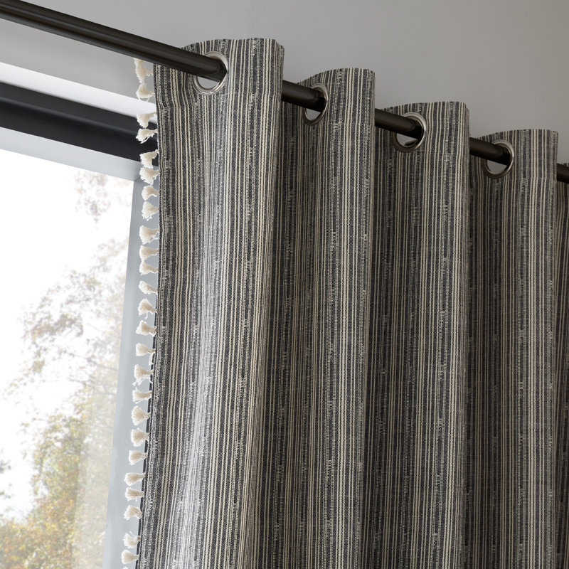 Adana Woven Curtains / Drapes Pair, 117 W x 137 D cm