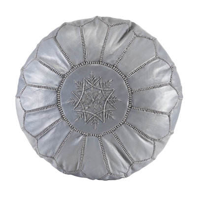 Leather Pouf