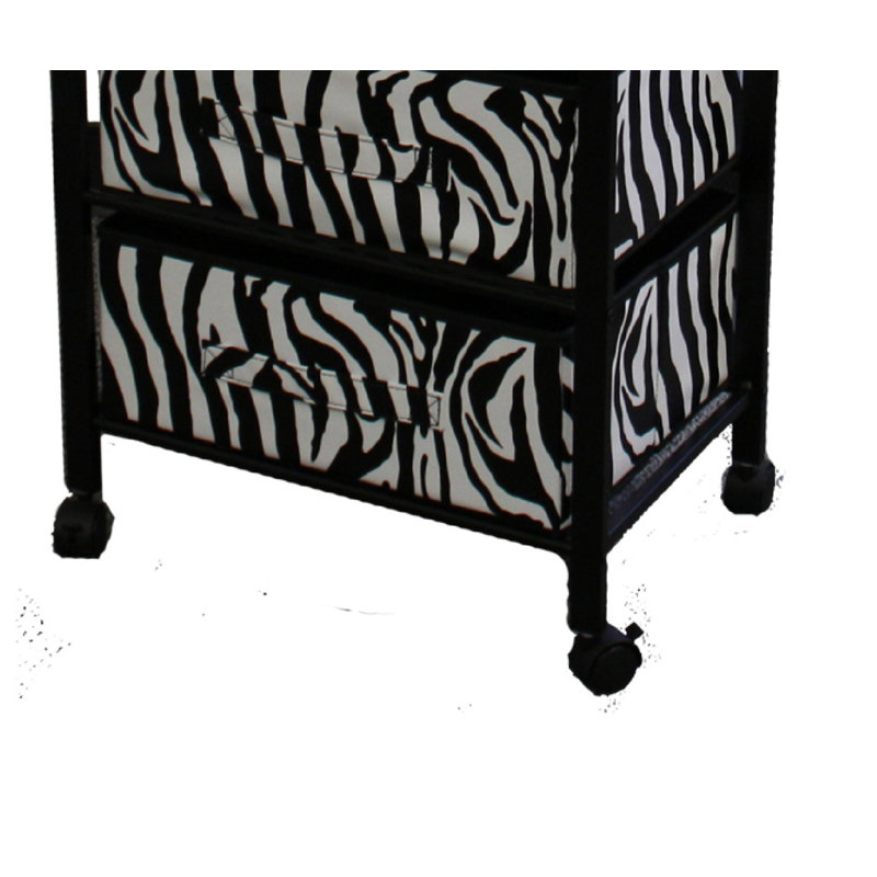 Rangement à six tiroirs Zebra