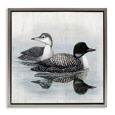 Art mural sur toile flottant traditionnel "Wading Brown" par Susan Jill