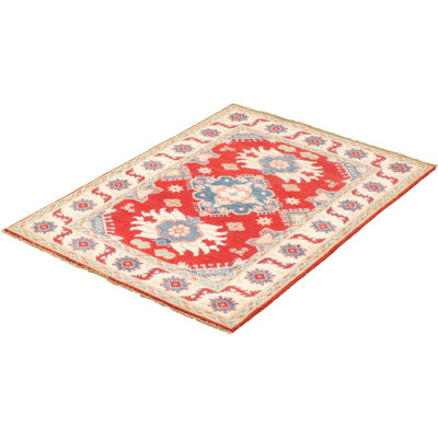 Qaiden One-of-a-Kind 3'10" X 5'10" 2010s Wool Area Rug in Yellow