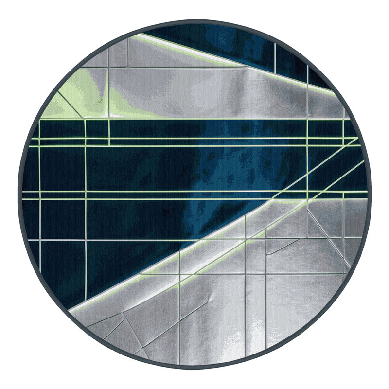 Cosmic Edge Rug, Round 8'
