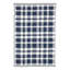 Tattersall Navy Handwoven Indoor/Outdoor Rug-1367932811