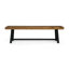 Banc d'extérieur en acacia, finition teck sablé, ensemble de 2 pièces-830800020